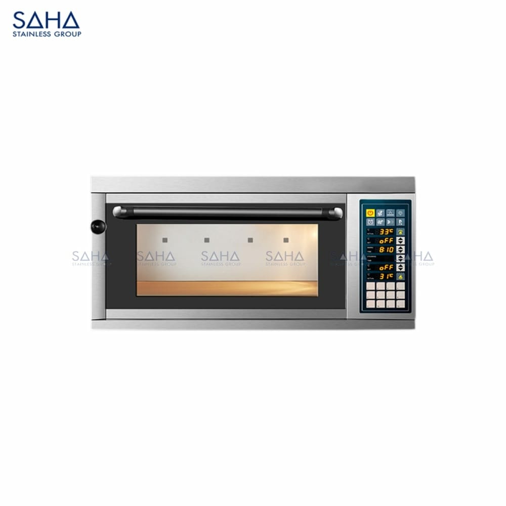 Deck-Oven-1-deck-1-tray-w-steam.jpg SAHA - Electric Deck Oven 1 deck 1 tray w / steam – SHDOS1T1